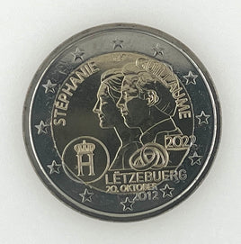 2 euro commemorative coin Luxembourg 2022 "10th wedding anniversary"