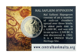 Coincard 2 Euro Commerativ Coin Malta 2022 "Hal Saflieni Hypogeum"