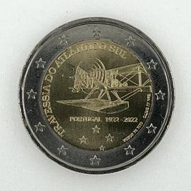2 euro commemorative coin Portugal 2022 "First crossing of the South Atlantic by plane"