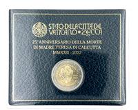 2 Euro commemorative coin Vatican 2022"25th anniversary of the death of Mother Teresa "in blister pack