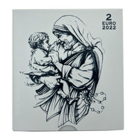 PP 2 Euro Sondermünze Vatikan 2022"25.Todestag von Mutter Teresa"Originalbox