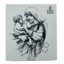 PP 2 Euro Sondermünze Vatikan 2022"25.Todestag von Mutter Teresa"Originalbox