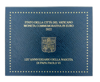2 Euro Sondermünze Vatikan 2022"Papst Paul VI"im Blister