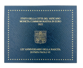 2 Euro commemorative coin Vatican 2022 "Pope Paul VI "in blister pack