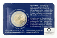 PP Coincard 2 euro commemorative coin Croatia 2023 "Introduction of the euro"