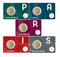 5 x Coincard 2 Euro commemorative coin France 2024 