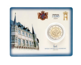 Coincard 2 Euro special coin Luxembourg 2024 "Feierstëppler"