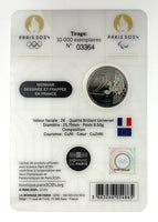 Coincard 2 Euro Sondermünze Frankreich 2024"Die Fackel - Olympische Spiele Paris 2024"