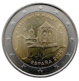 2 Euro Sondermünze Spanien 2026"Kloster von Poblet"