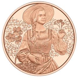 10 Euro Kupfer Österreich 2025 "Aufdirndln – Leinen" UNC