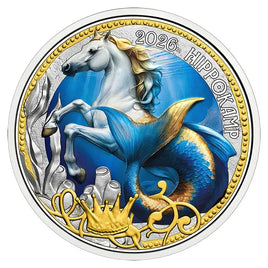 3 Euro Österreich 2026 "Hippocampus - Fabelwesen"