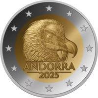 Coincard 2 Euro Sondermünze Andorra 2025 "Der Bartgeier"