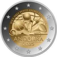 Coincard 2 Euro Sondermünze Andorra 2025 "Spiele der kleinen Staaten von Europa"