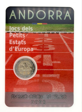 Coincard 2 Euro Sondermünze Andorra 2025 "Spiele der kleinen Staaten von Europa"