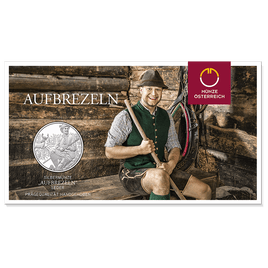 10 Euro Silber Österreich 2025 "Aufbrezeln – Leder" Handgehoben