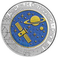 25 Euro niobium coin Austria 2015 "Cosmology "Hgh.