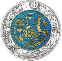 25 Euro niobium coin Austria 2023 "Global warming "Hgh.