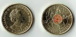 2 Dollar Gedenkmünze Australien 2020 "FireFighters" UNC