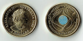 2 Dollar Gedenkmünze Australien 2022 "Peace"UNC