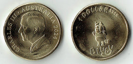 1 Dollar Gedenkmünze Australien 2024 "Bingo - Comic Serie" UNC