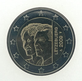 2 Euro commemorative coin Luxembourg 2009 "Henri &amp; Charlotte" 