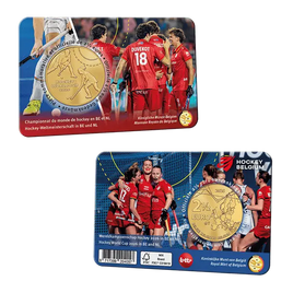 Coincard (FR) 2,5 Euro Sondermünze Belgien 2026"Hockey-Weltmeisterschaft"