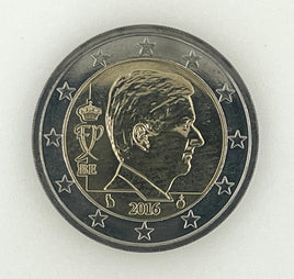 2 Euro Kursmünze Belgien "König Filip"