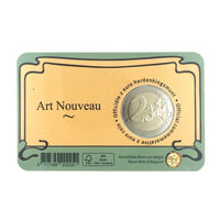 Coincard (FR) 2 Euro commemorative coin Belgium 2023 "Art Nouveau" ST 