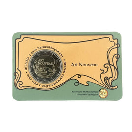 Coincard (NL) 2 Euro special coin Belgium 2023 "Art Nouveau" ST 