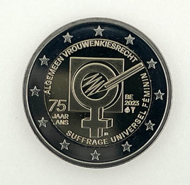 2 Euro Commerativ Coin Belgium 2023 "Women's suffrage "UNC