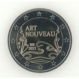 2 Euro commemorative coin Belgium 2023 "Art Nouveau" UNC 