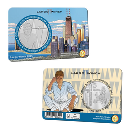 Coincard 5 Euro Sondermünze Belgien 2025"Largo Winch Relief"
