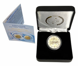 Reverse Proof 2 Euro Sondermünze Belgien 2026"100 Jahre Belgischen Staatsbahnen SNCB"