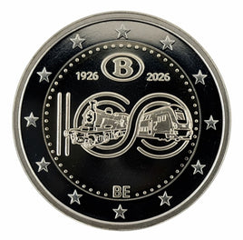 2 Euro Sondermünze Belgien 2026"100 Jahre Belgischen Staatsbahnen SNCB"