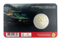 Coincard (NL) 2 Euro Sondermünze Belgien 2025"Rennstrecke SPA"