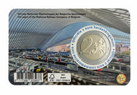 Coincard(FR) 2 Euro Sondermünze Belgien 2026"100 Jahre Belgischen Staatsbahnen SNCB"