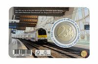Coincard(NL) 2 Euro Sondermünze Belgien 2026"100 Jahre Belgischen Staatsbahnen SNCB"