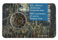 Coincard 2 Euro Sondermünze Slowenien 2013"Postojna"