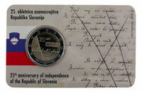 Coincard 2 Euro Sondermünze Slowenien 2016"Republik"