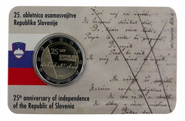 Coincard 2 Euro Sondermünze Slowenien 2016"Republik"