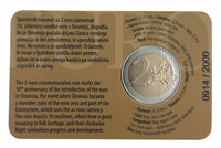 Coincard 2 Euro Sondermünze Slowenien 2017"Euroeinführung"