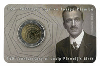 Coincard 2 Euro Sondermünze Slowenien 2023"Josip Plemelj"
