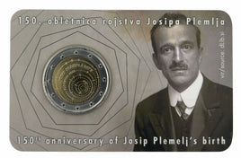 Coincard 2 Euro Sondermünze Slowenien 2023"Josip Plemelj"