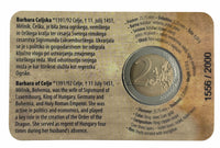 Coincard 2 Euro Sondermünze Slowenien 2014"Babara Celjska"