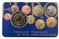 Coincard 2 Euro Sondermünze Slowenien 2017"Euroeinführung"