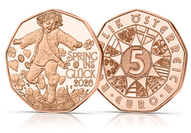 5 Euro Kupfer Österreich 2026 "Spring ins Glück" UNC