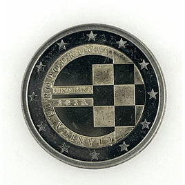 2 Euro commemorative coin Croatia 2023 "Introduction of the Euro" UNC