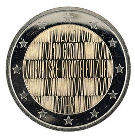 2 Euro Sondermünze Kroatien 2026 "100 Jahre Kroatischer Rundfunk"