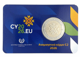 Coincard 2 Euro Sondermünze Zypern 2026"EU-Ratspräsidentschaft"