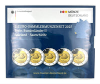 PP 5x2 Euro Sondermünze Deutschland 2025 "Saarland - Saarschleife" im Blister